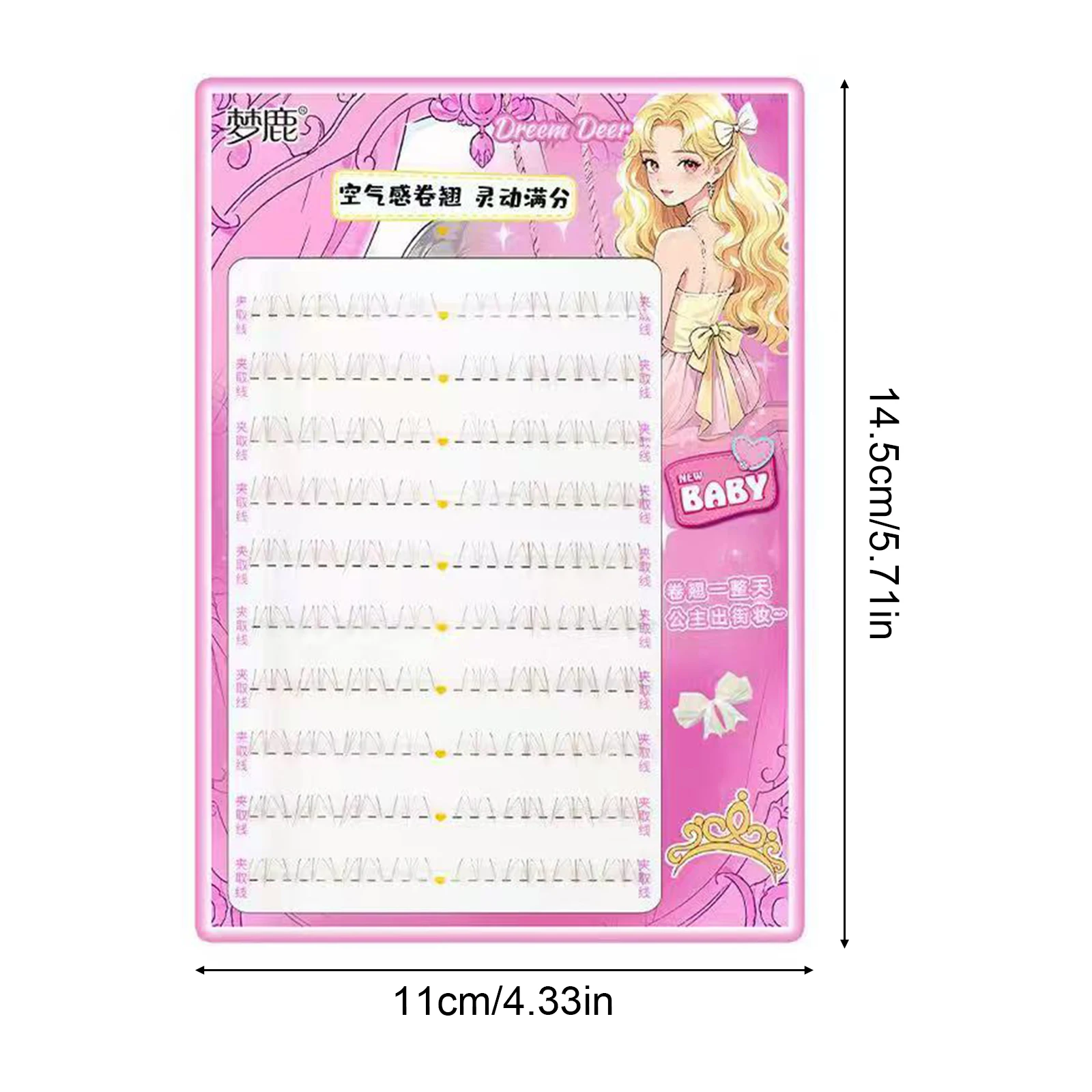 Extension de cils inférieurs manga œil de chat, faux cils de style coréen, bande transparente pour les maquillages de cosplay quotidiens