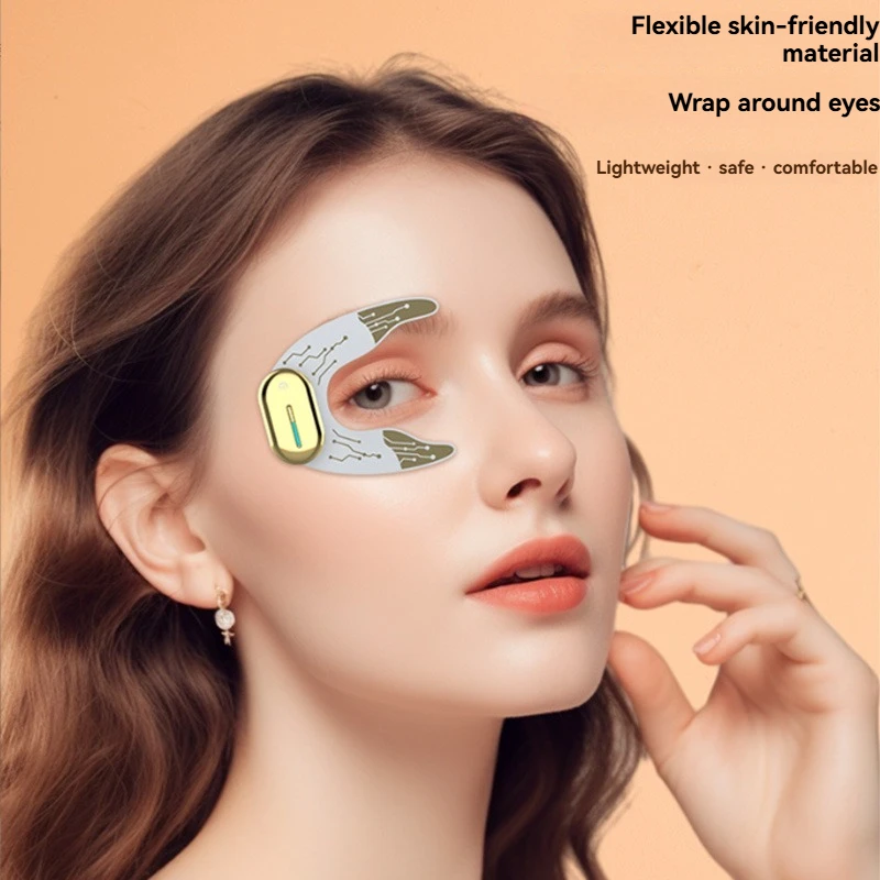 EMS masque pour les yeux Patch visage masseur pour les yeux yeux Lifting soulagement de la Fatigue sacs pour les yeux cernes Massage du globe oculaire stimulateur musculaire Facia