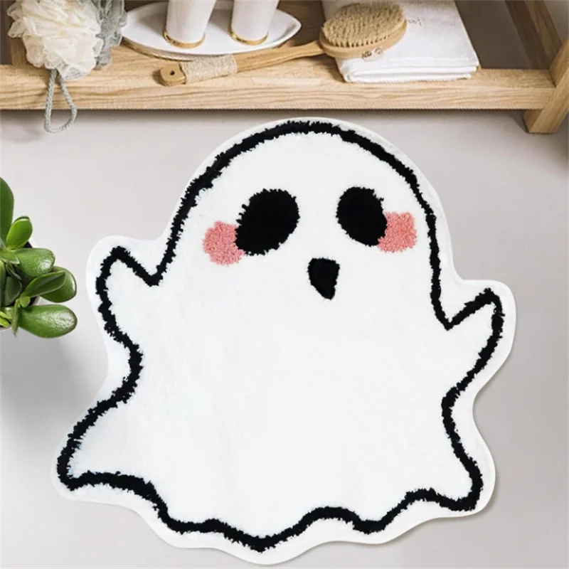 Halloween Imitation Cashmere Floor Mat for Children's Room Bedside Entrance Decorative Carpet Soft Home Textile