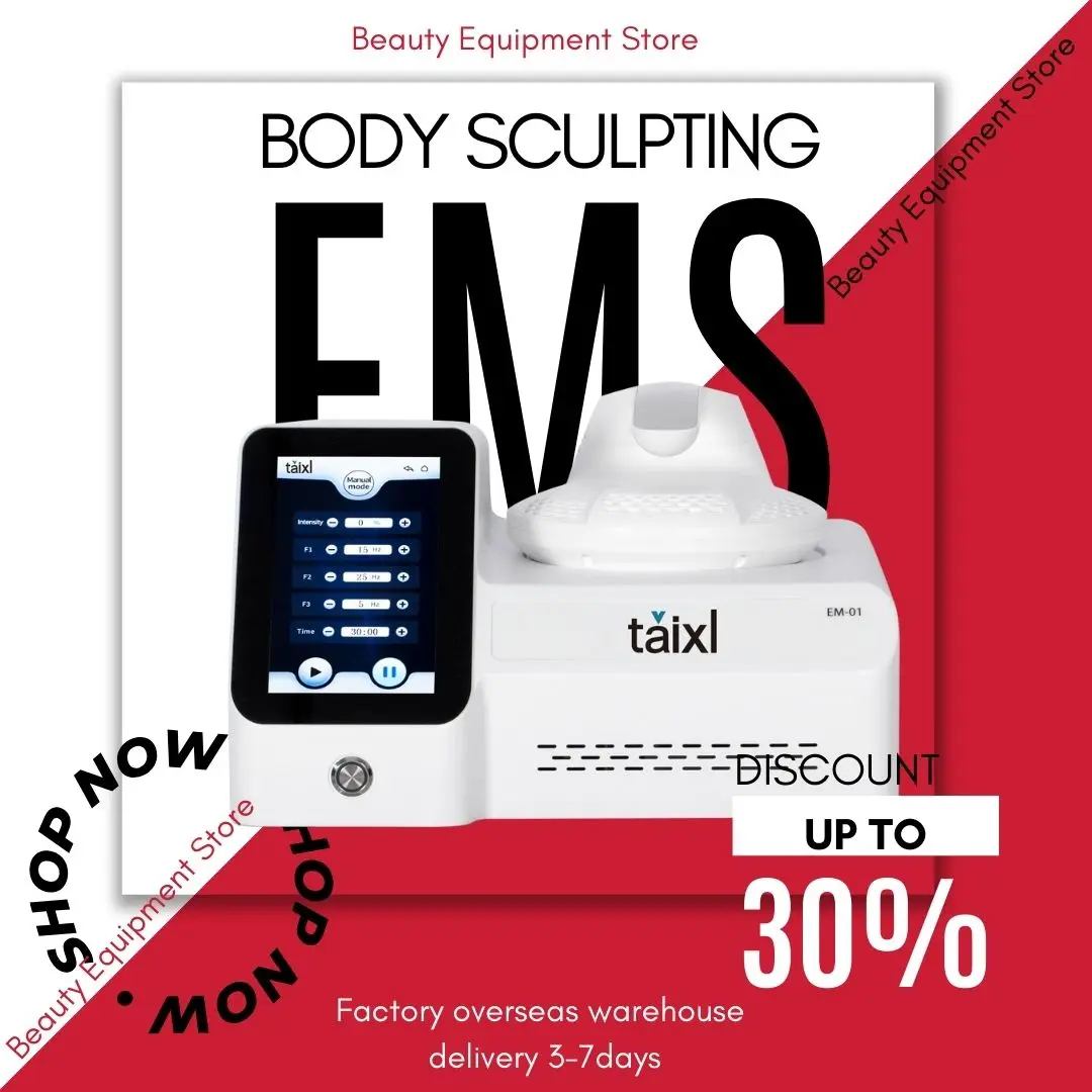 EMS Muscle Sculpt Machines NEO HI-EMT Slimming Loss Weight EMS Body Stimulator 6500W with One Handlel