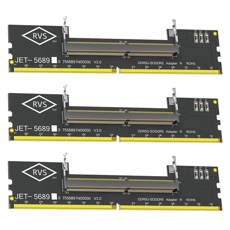 

Адаптер-удлинитель ABFM для ноутбука с DDR5 для подключения к карте памяти настольного компьютера, для ноутбука и ПК, для настольного ПК, 3 шт.