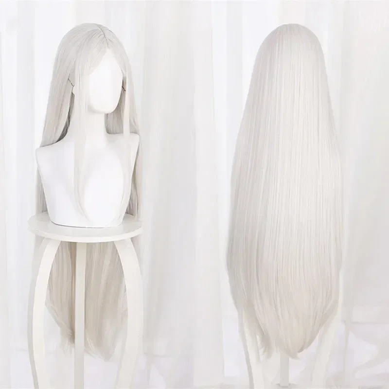 100cm Long Straight Heat Resistant Synthetic Halloween Party Wigs Kakegurui Twin Wig Anime Juraku Sachiko Cosplay Wig