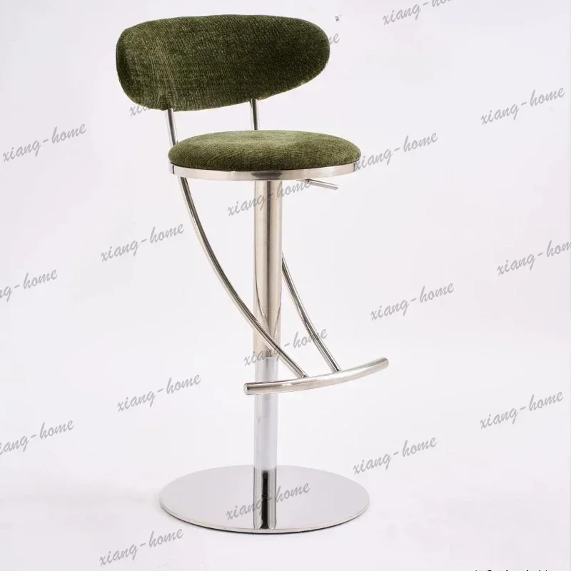 ldSoft Tall Smooth Portable Contemporary Bar Chair Minimalist Cushioned Padded Luxury Wooden Bar Chair Taburete De  Stool