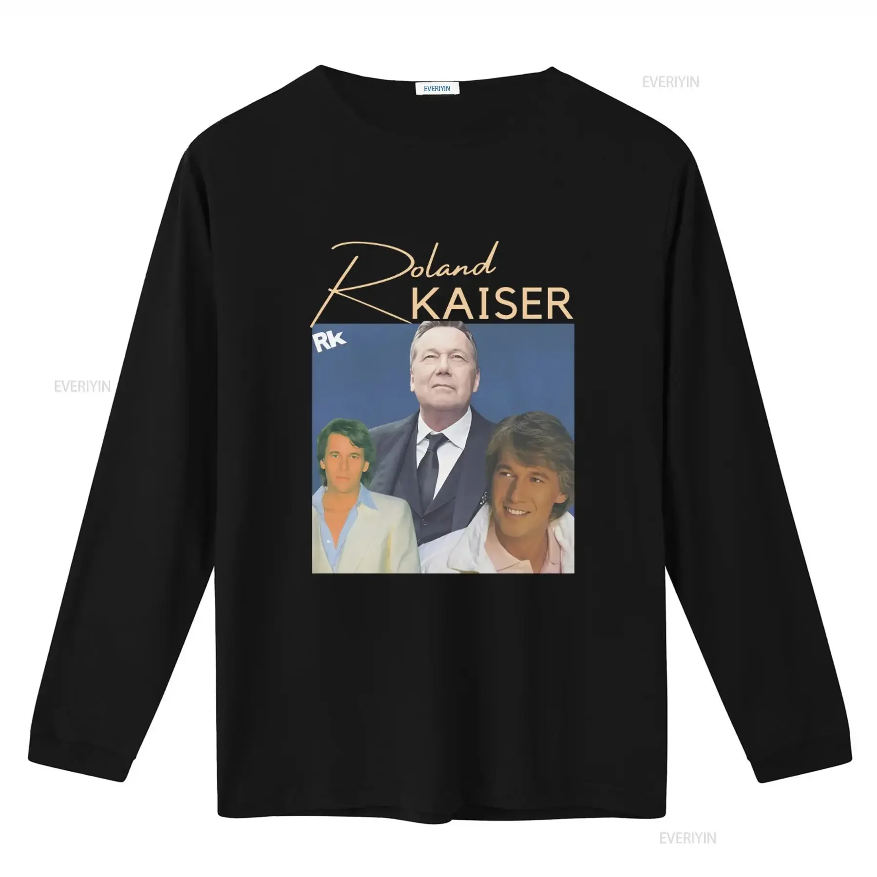 Roland Kaiser Konzert T shirt Fanartikel with Vintage Style Design vintage Washed Casual graphic Stretched Breathable Unisex
