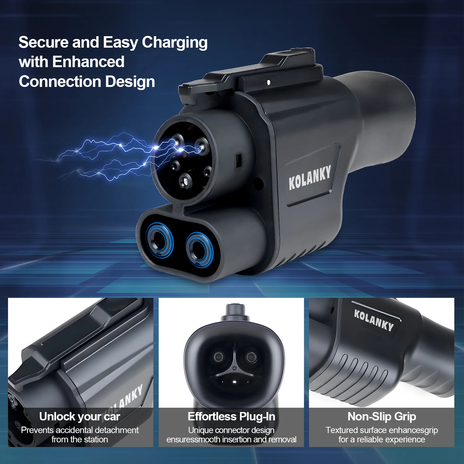 Kolanky Tesla Supercharger To CCS1 Charging Adapter Max 500A 250KW NACS to CCS Electric Vehicle Adapter, Tesla Supercharger