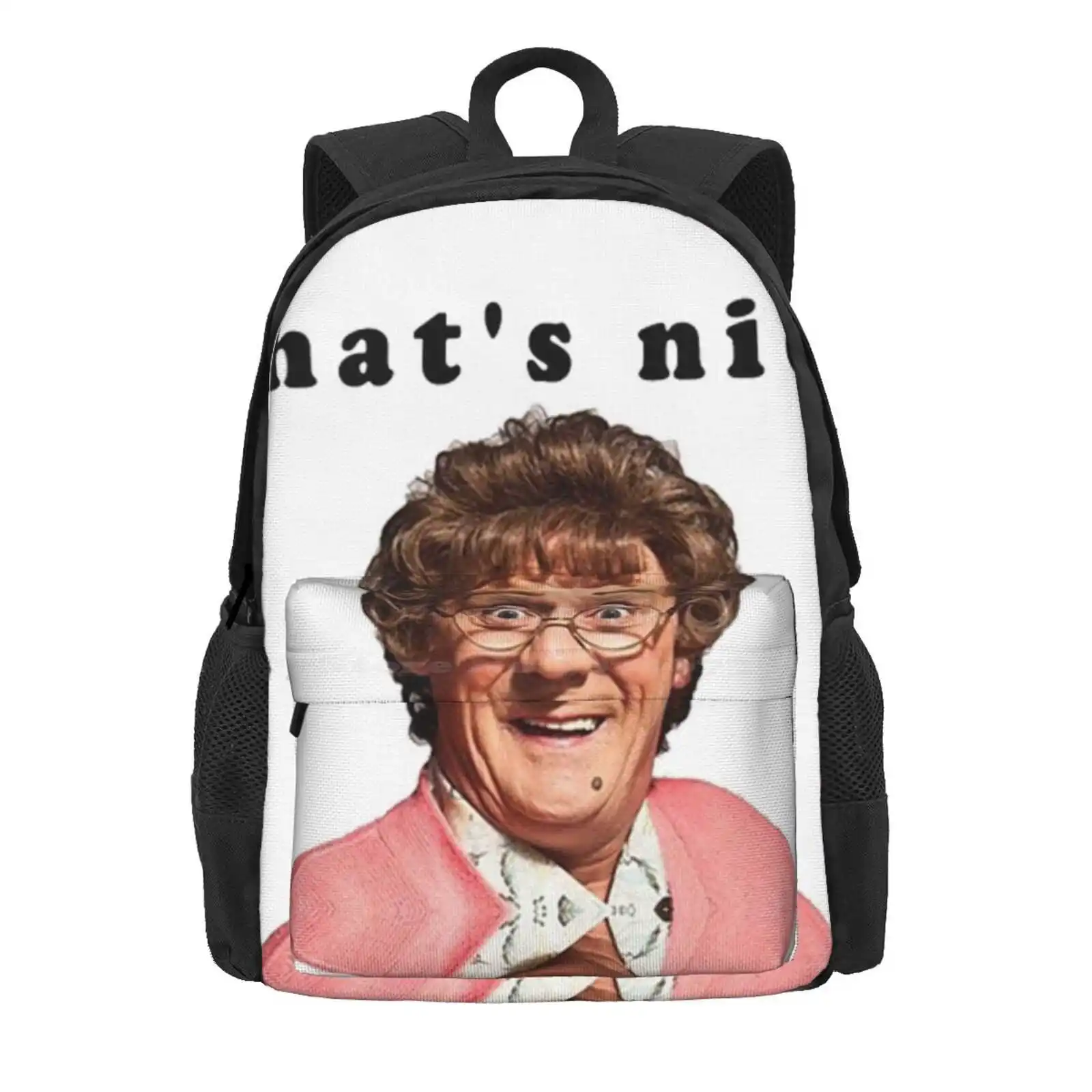 That'S Nice Hot Sale Schoolbag Backpack Fashion Bags Mrs Boys Comedy Irish Ireland Dublin