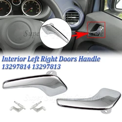 New For Opel Corsa D 2006-2014 A Pair Car Plated Plastic Stainless Auto Interior Doors Handle Left or Right 13297814 13297813
