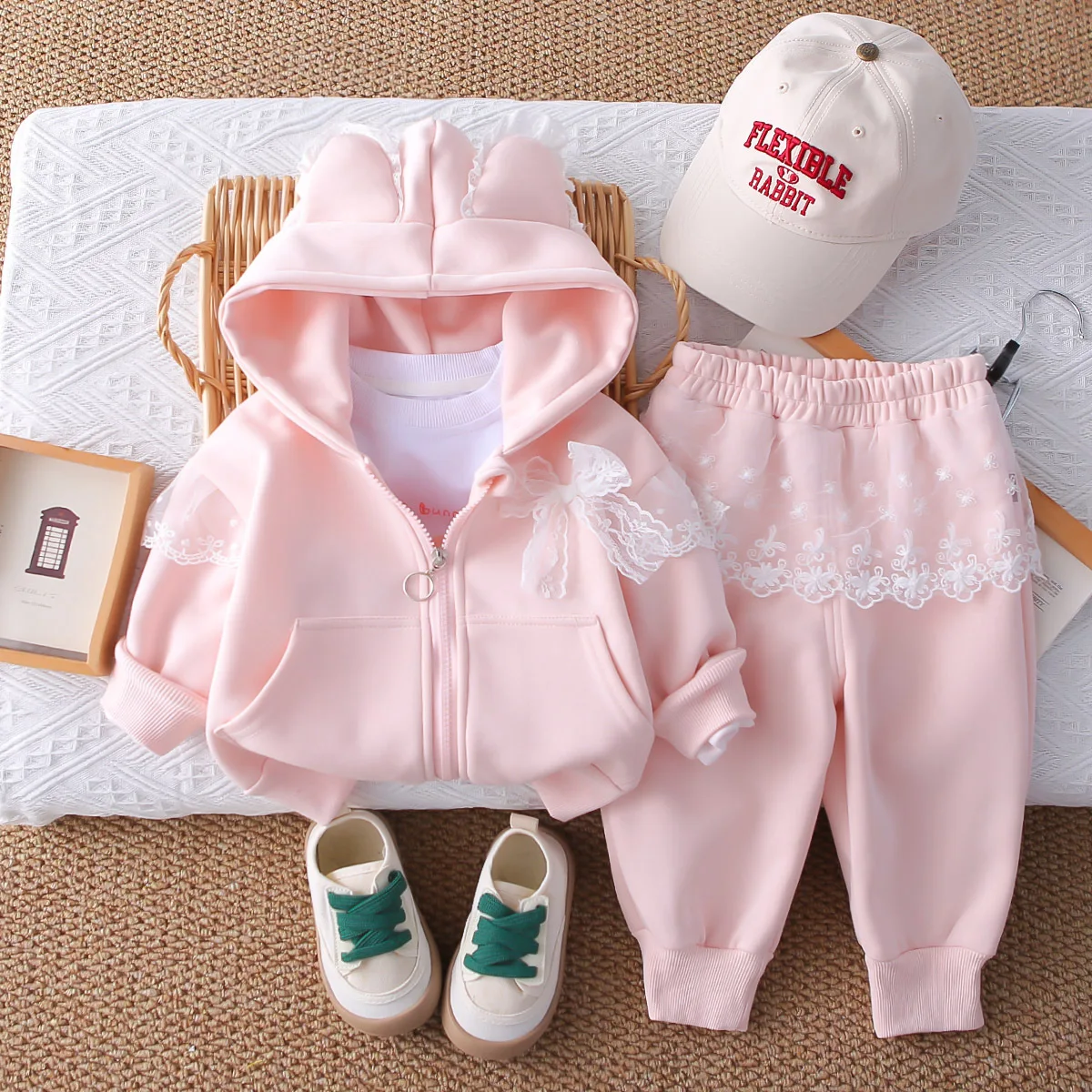 New Spring Autumn Baby Clothes Girls Hoodies Tops shirt Pants 3Pcs/Sets Kids Clothing Infant Fashion Costume Toddler Tracksuits