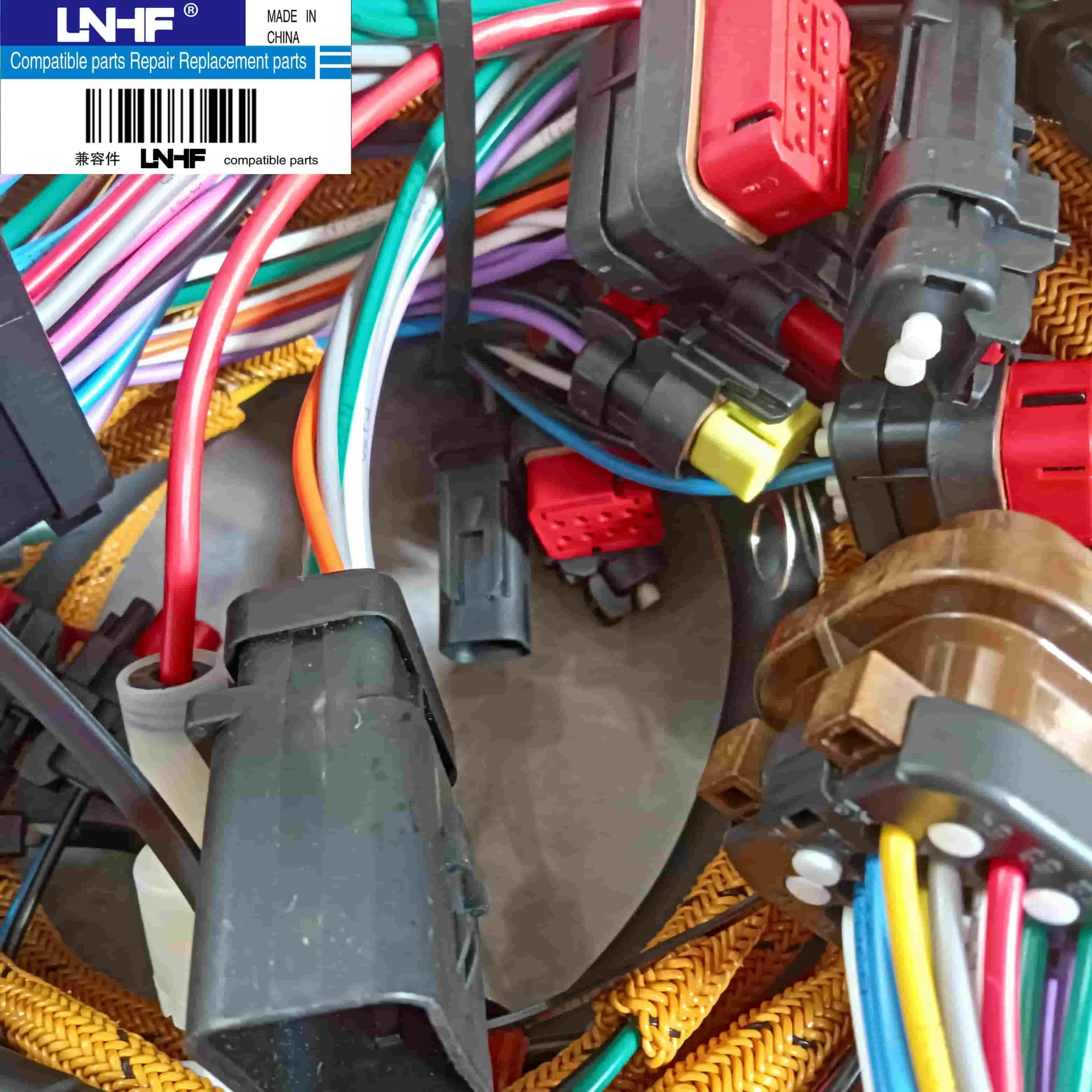 LNHF Excavator E323D E320D2 Cable 3886841 Engine Injector Plug Wiring Harness Excavator For 3886841 For 388-6841 Spare Parts