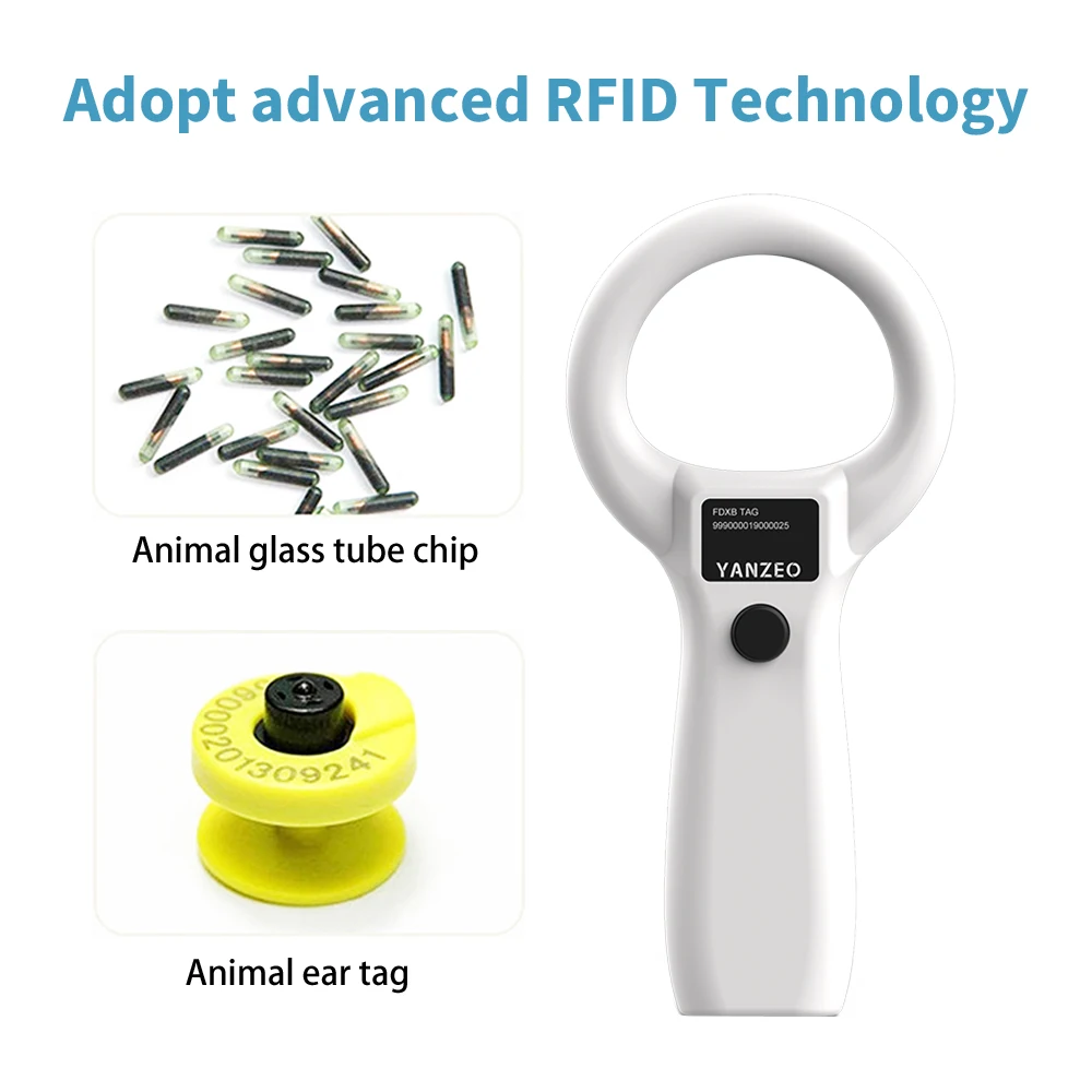 애완 동물 스캐너 ISO11784/5 동물 애완 동물 ID 리더 칩 트랜스폰더 개 고양이 말을 위한 USB 휴대용 마이크로칩 스캐너