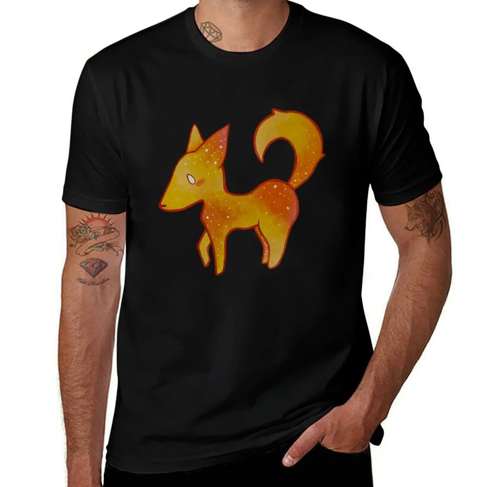 

Starlight Fox. T-Shirt customizeds baggy shirts sports fans oversized t shirt men