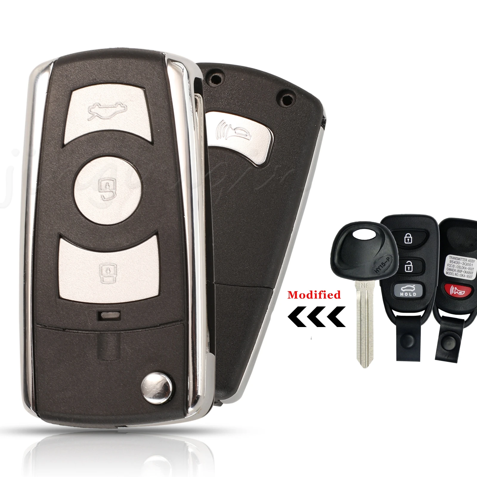 

For Hyundai Elantra Sonata Genesis Accent Nf Sonata 2009 Kia Lotze 2006 Cerato 2010 4 Buttons Modified Remote Key Shell