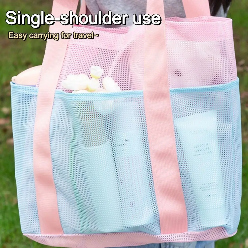 New Handheld Swimming Bag Mesh Large Capacity Sport Bag Foldable Cosmetic Bag - view 3