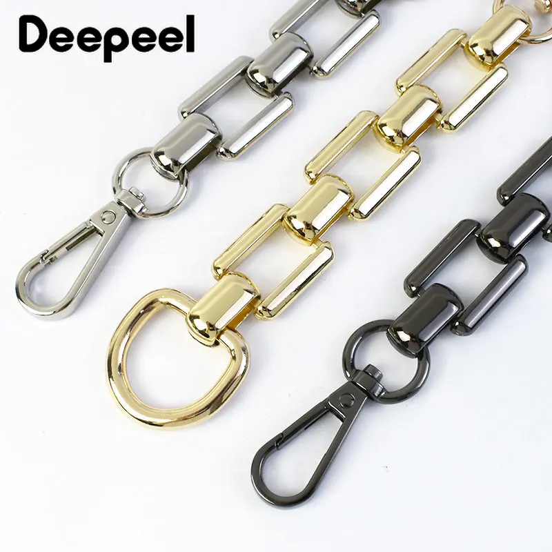 2/5Pcs Deepeel 18cm Metal Chain Bag Shoulder Strap Extension Chains Handles D Ring Adjust Lobster Buckles DIY Hardware Accessory