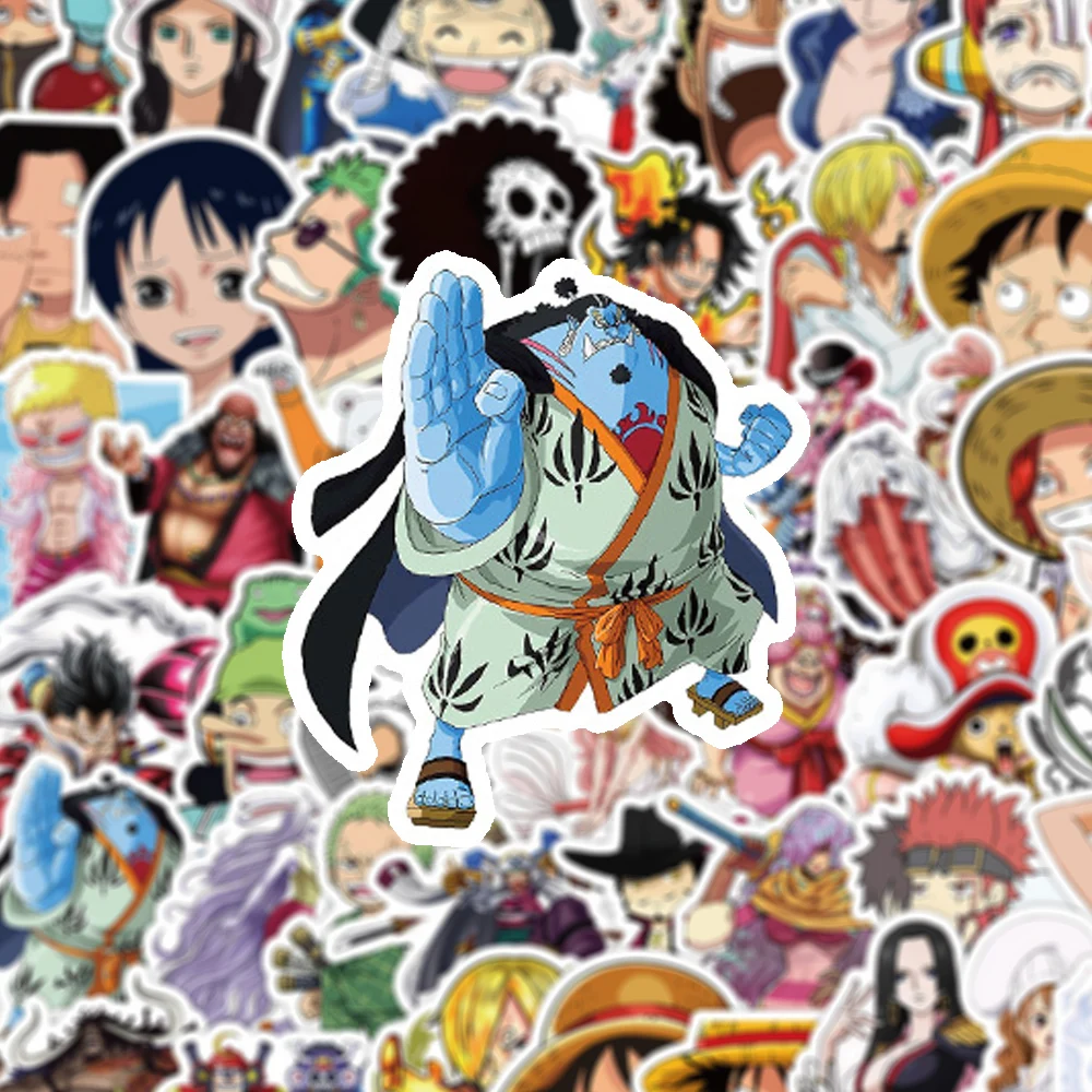 10/30/50pcs EEN STUK Anime Stickers Luffy Zoro Ace Cartoon Graffiti Decals Waterfles Briefpapier Notebook cool Manga Sticker