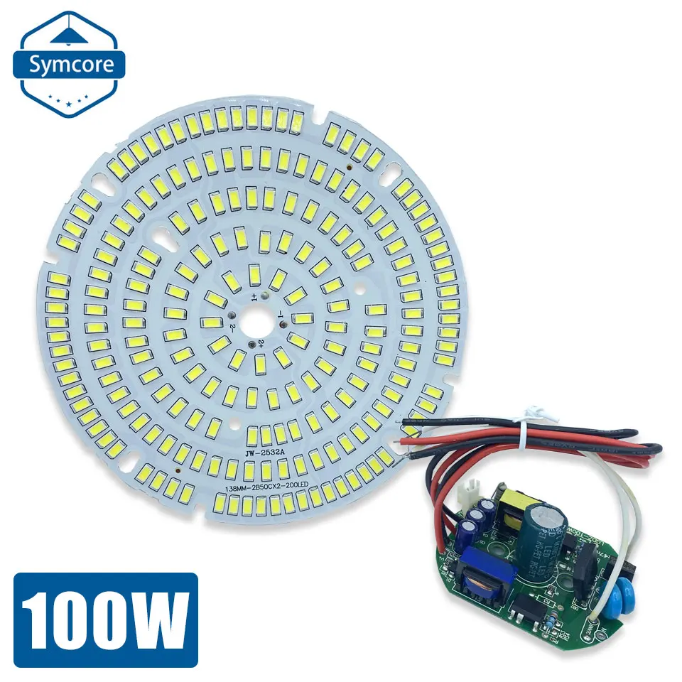 

LED PCB Plate SMD5730 COB Chips 100W Lighting Source Industrial And Mining Lamp Board For High Bay Lamp Replace