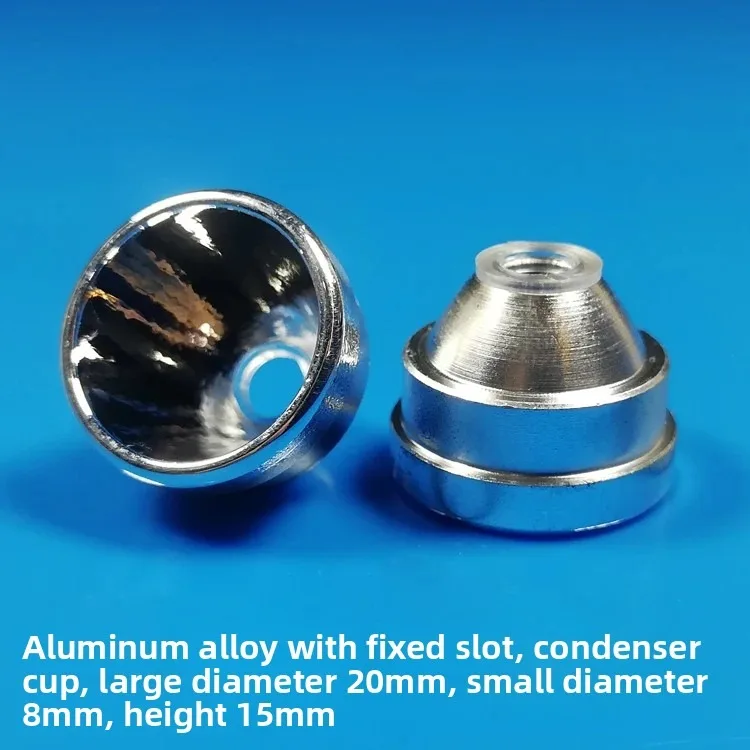 LED Flashlight Reflector Dia. 20mm Aluminum Reflector SMO OP reflect cap with LED insulation gasket Spacer