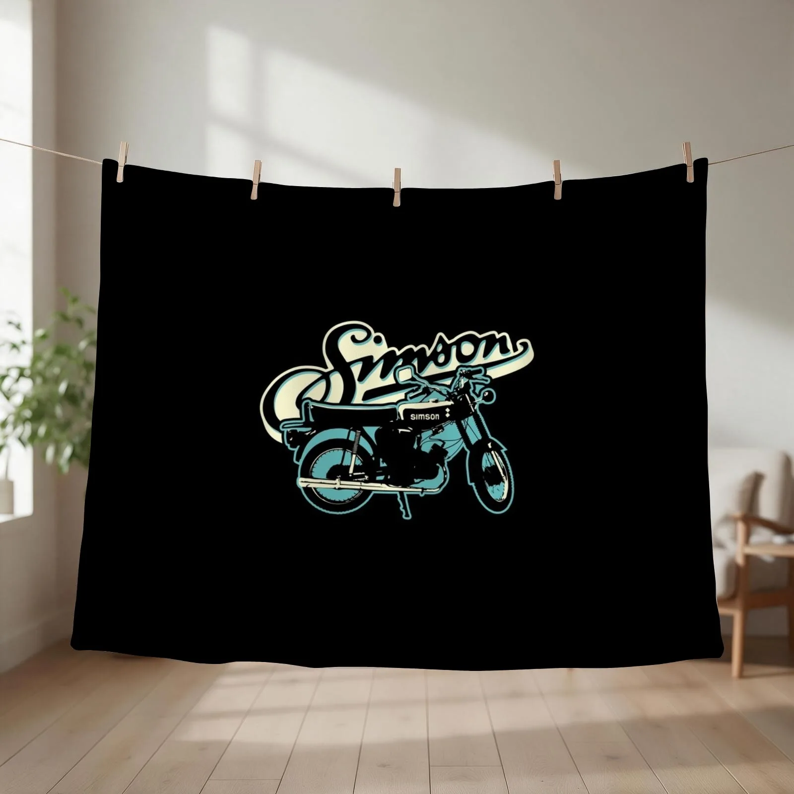 S51 moped drivers and GDR fans. Throw Blanket couch cozy soft plush fuzzy picnic outdoor blanket