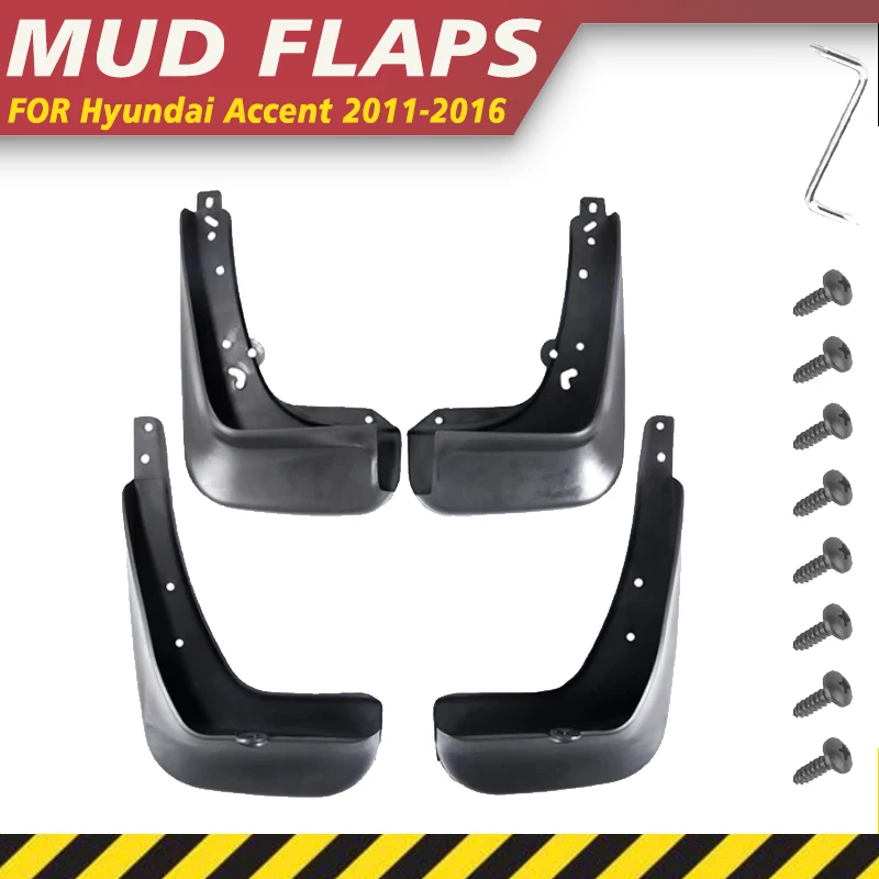 

Mudguard For Hyundai Accent Solaris RB 2011-2016 2012 Splash Mudflap Fender Flares Mud Flap Splash Guards Wheel Parts Accessorie