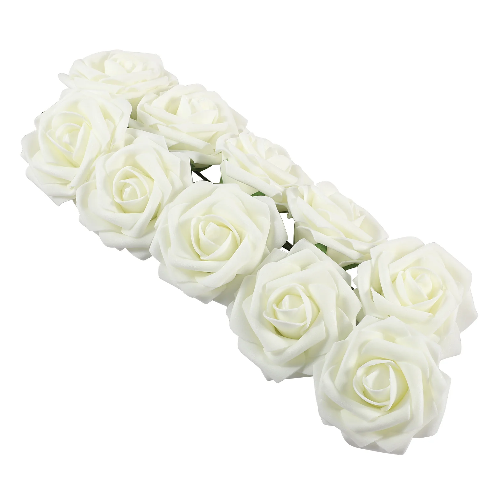 

10Pcs Artificial Rose Flowers Head Fake Bride Bouquet Party Wedding Bridal DIY Wreath Decorations