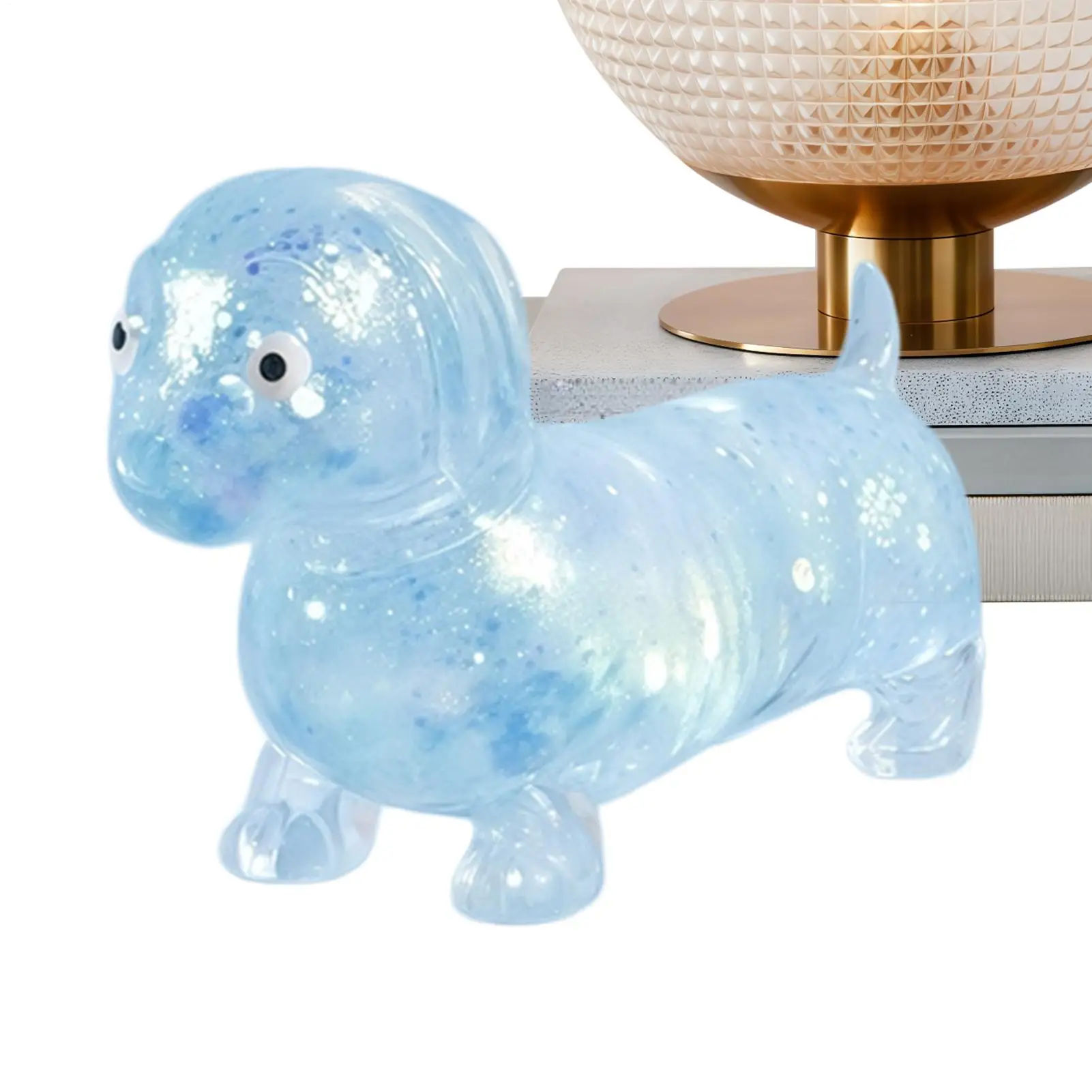 

Игрушка-антистресс «Такса» с блестками, сенсорная, для снятия стресса, забавная, для детей, подростков, молодежи и офисных работников