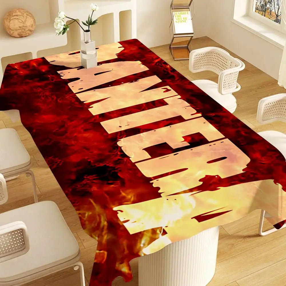Groove Metal Band P-Pantera Tablecloth Home Dinner Party Table Cover Wedding Banquet Outdoor Party Cover Hotel Tablecloths