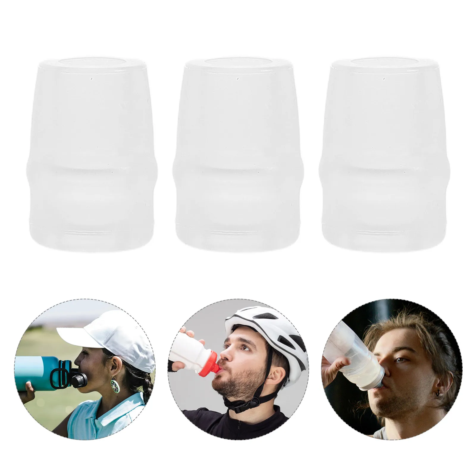 

5 Pcs Sports Bottle Spout Bite Valve Mouthpiece for Riding Replacement Silica Gel