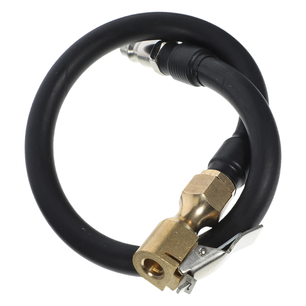 

Tire Inflator Hose Quick Inflation Chuck Hose Extender For Car Motorcycle Durable Copper Steel Rubber Portable Replacement Air