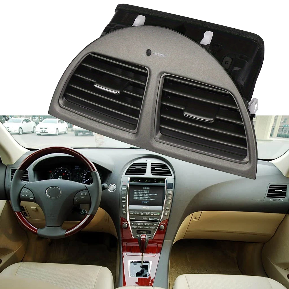 Car Center Console Dash A/C Outlet Air Vent Panel for 2006-2012 Lexus ES350 3.5L V6 Replaces Air Conditioning Vents Trim Insert
