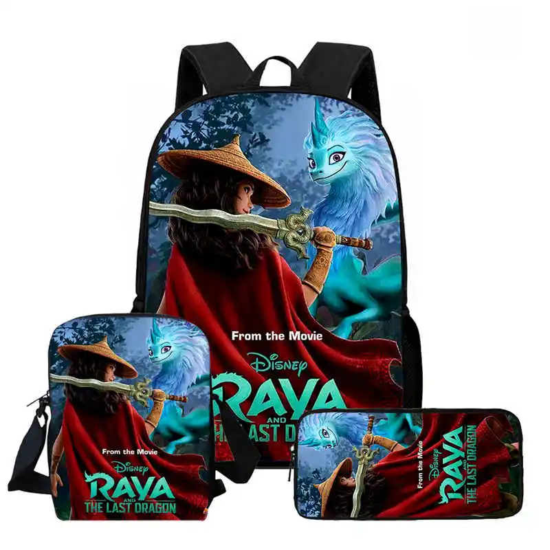 

Детский школьный рюкзак с рисунком Рая и последний дракон, сумки на ремне, сумки-карандаши для детского сада, легкие школьные сумки