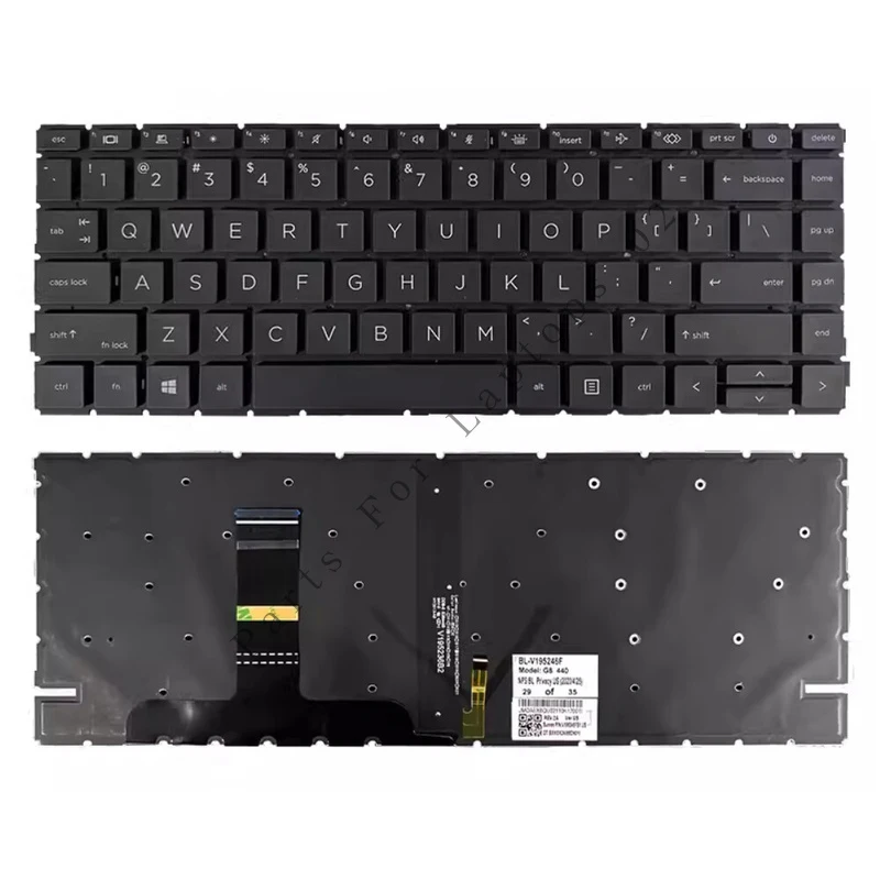 

P For HP ProBook 440 G9 HSN-Q32C-4 14 inch Laptop Keyboard Backlit Keyboard