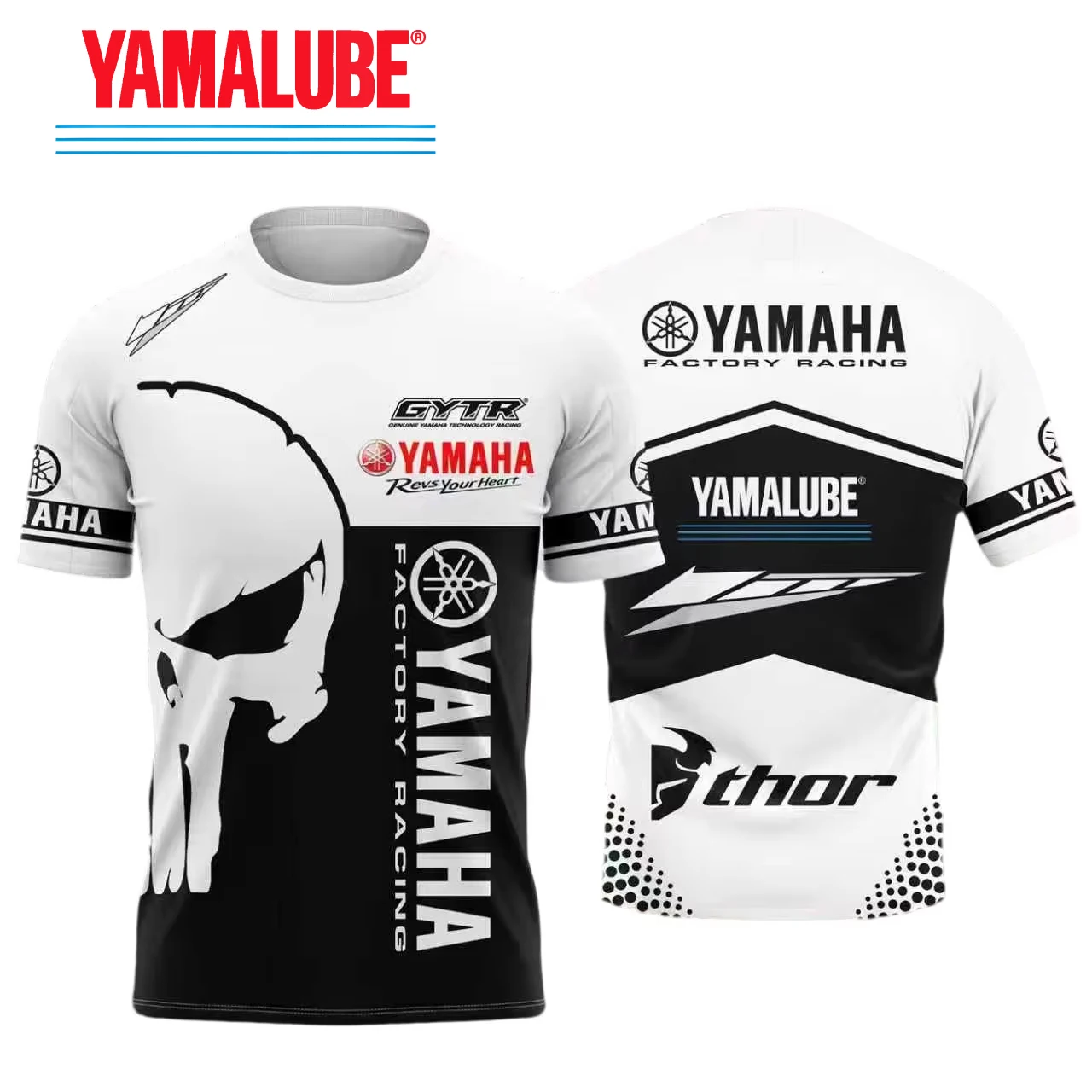 2026 New Yamaha GYTR Racing Men's and Women's Motorcycle Enthusiast Summer Sports Casual Short Sleeve Outdoor T-Shirt