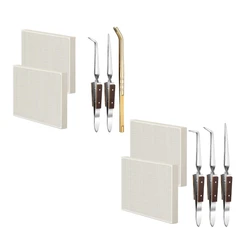 Soldering Block Honeycomb Ceramic Soldering Board Jewelry Soldering Set Tweezers