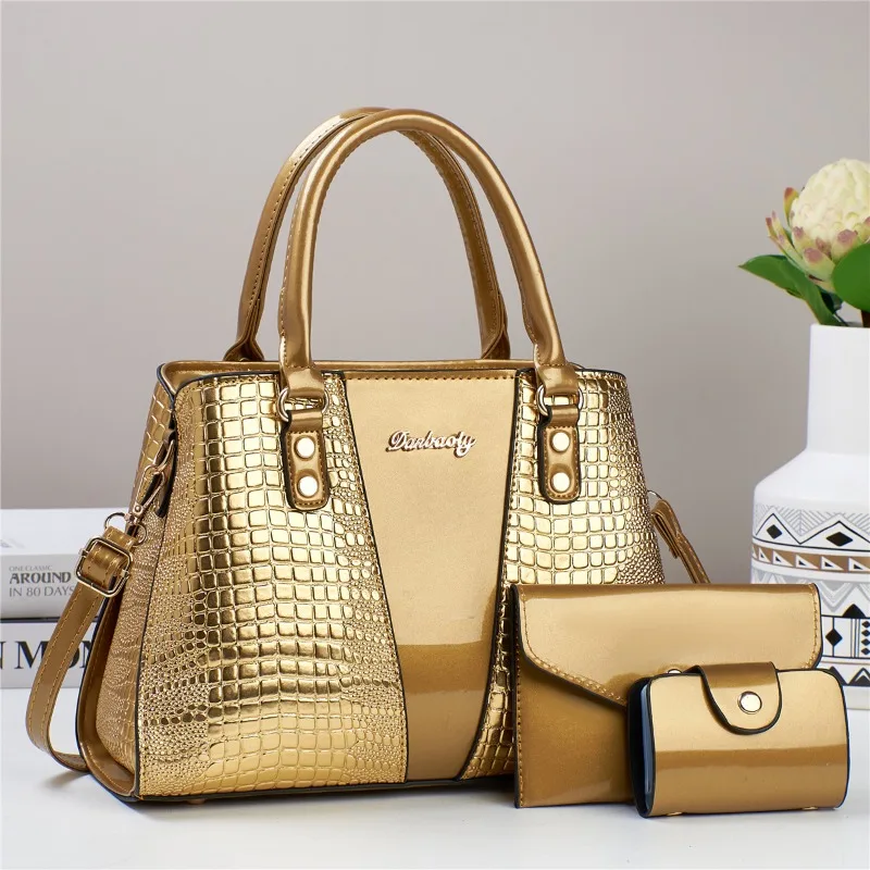 

Luxury Brand Designer Women'S Handbag Classic Crocodile Pattern Shoulder Bag Large Capacity Crossbody Bag Commuting Tote Bag
