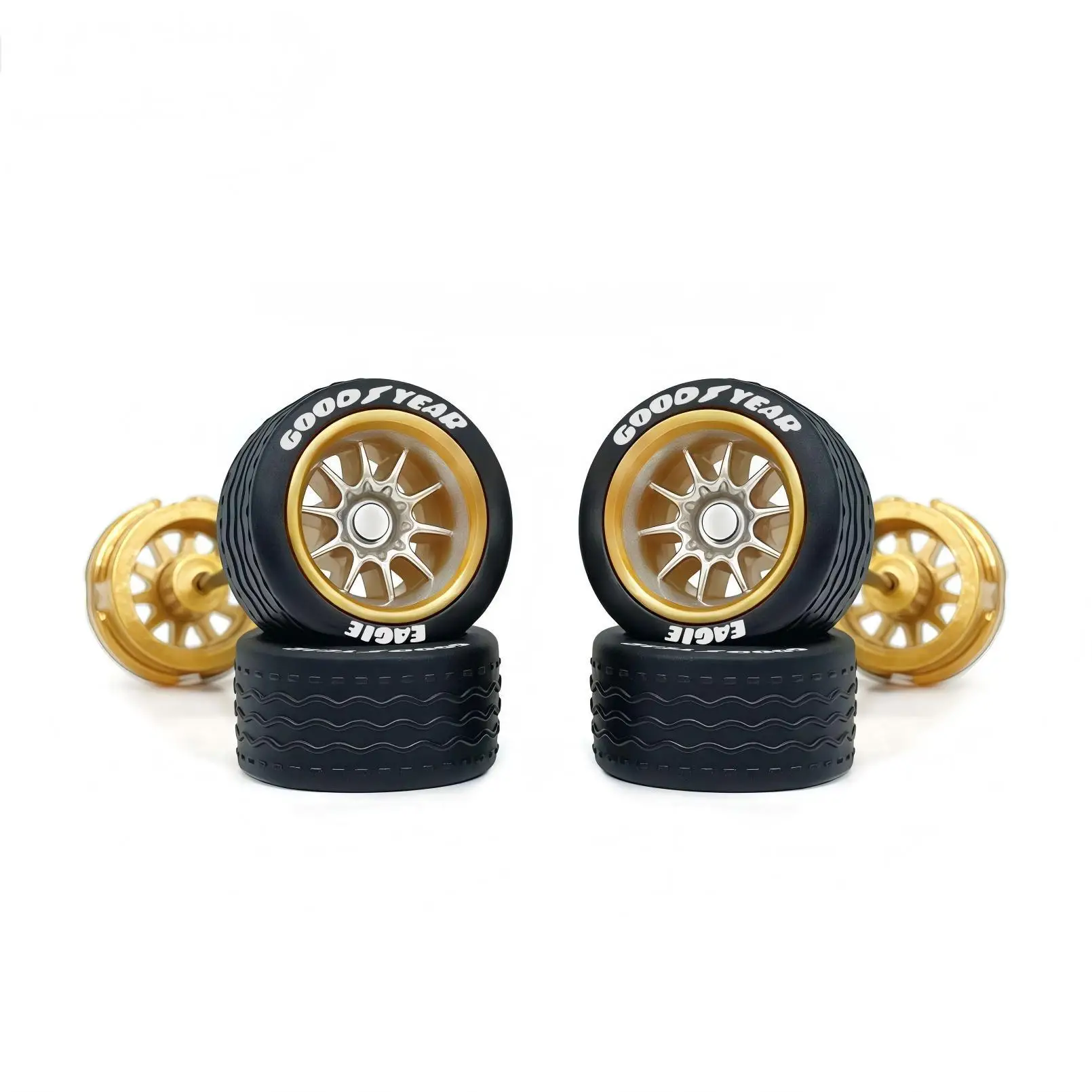 1/64 Alloy Model Car Custom Wheels for Hot Wheels10.80mm SSC-N Full Series with Integrated Fixed Axle