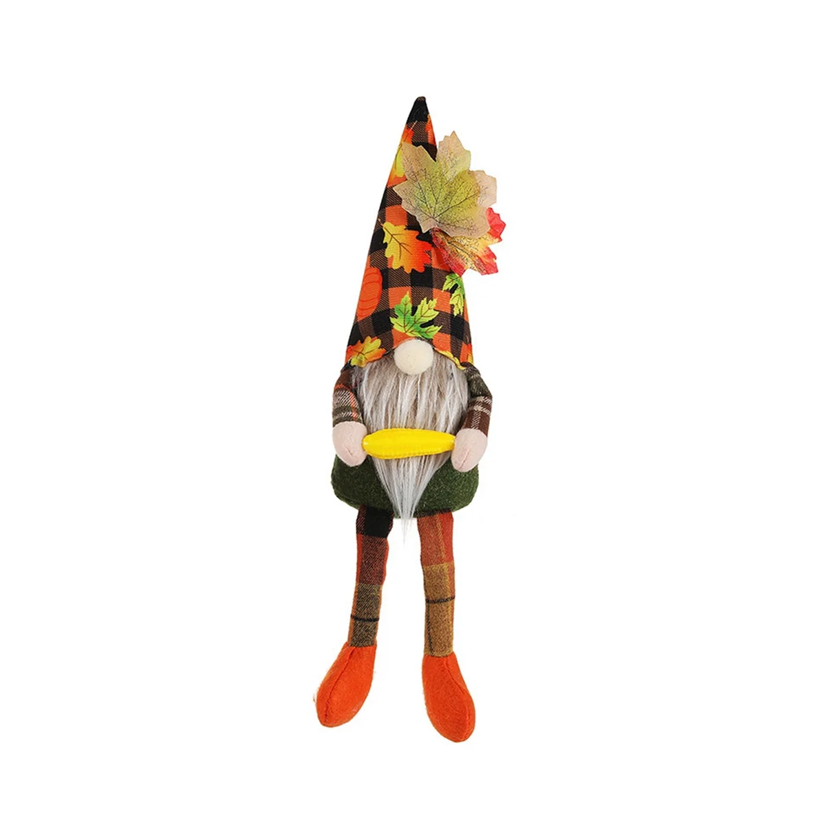 Thanksgiving Maple Leaf Faceless Elderly Doll Fall Harvest Festival Holding Corn Rudolph Pumpkin Dolls B