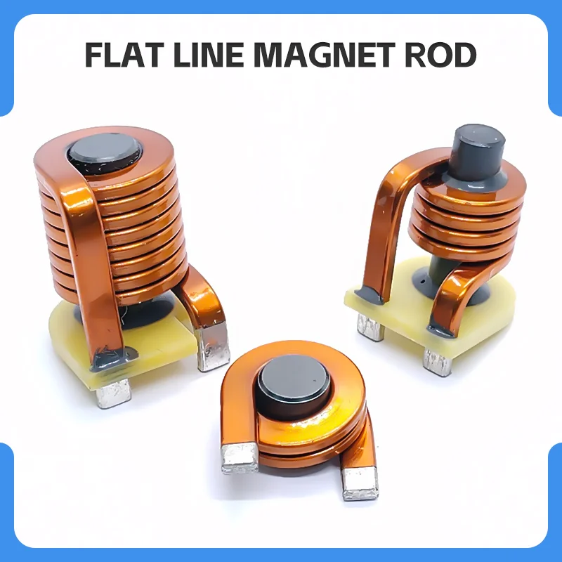 Flat Copper Wire High Current Magnet Stick Inductor 0.6UH 60A Stick Shape Straight Pin DC Filter Energy Storage Power Coils