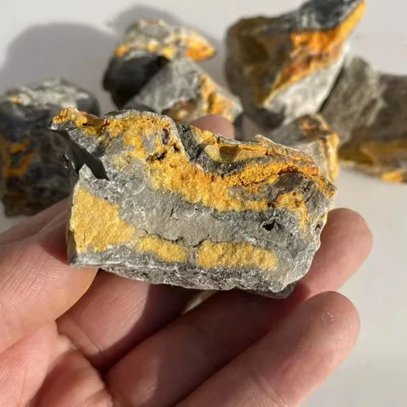 20-200g Natural BumbleBee Jasper Freeform Bulk Yellow Bee Jasper Raw Stone, Mineral Specimen Crystal Collection Jewelry Making