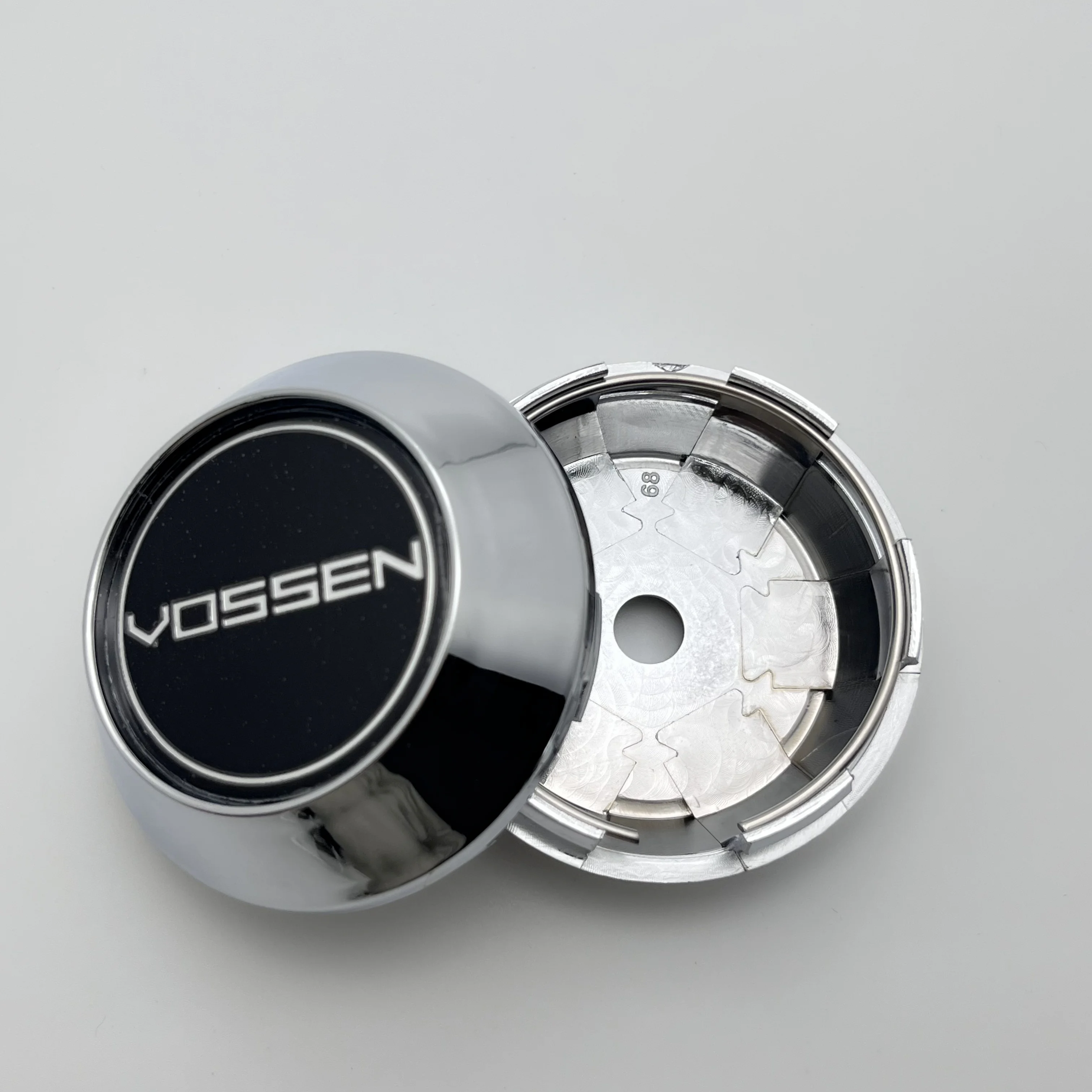 4pcs/Set 68mm (45mm Stickers)For VOSSEN Car Wheel Center High Caps Car Styling Accessories Centre Hub Cover Modification Emblems