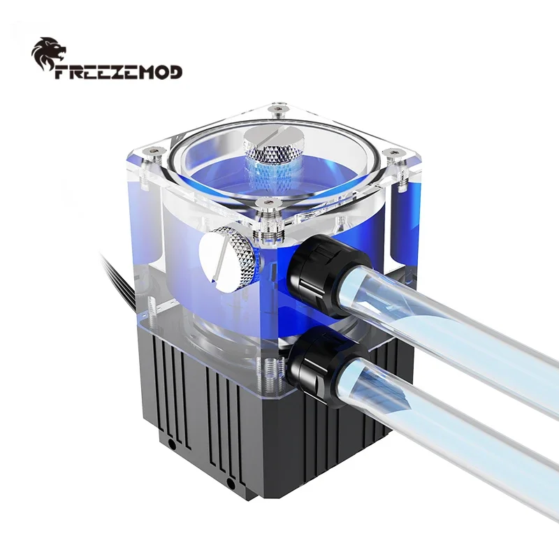 FREEZEMOD Computer Water Cooler Integrated Water Pump Tank with Brass Defoamer Magnetic Levitation Pump Core. PUB-Q2YT