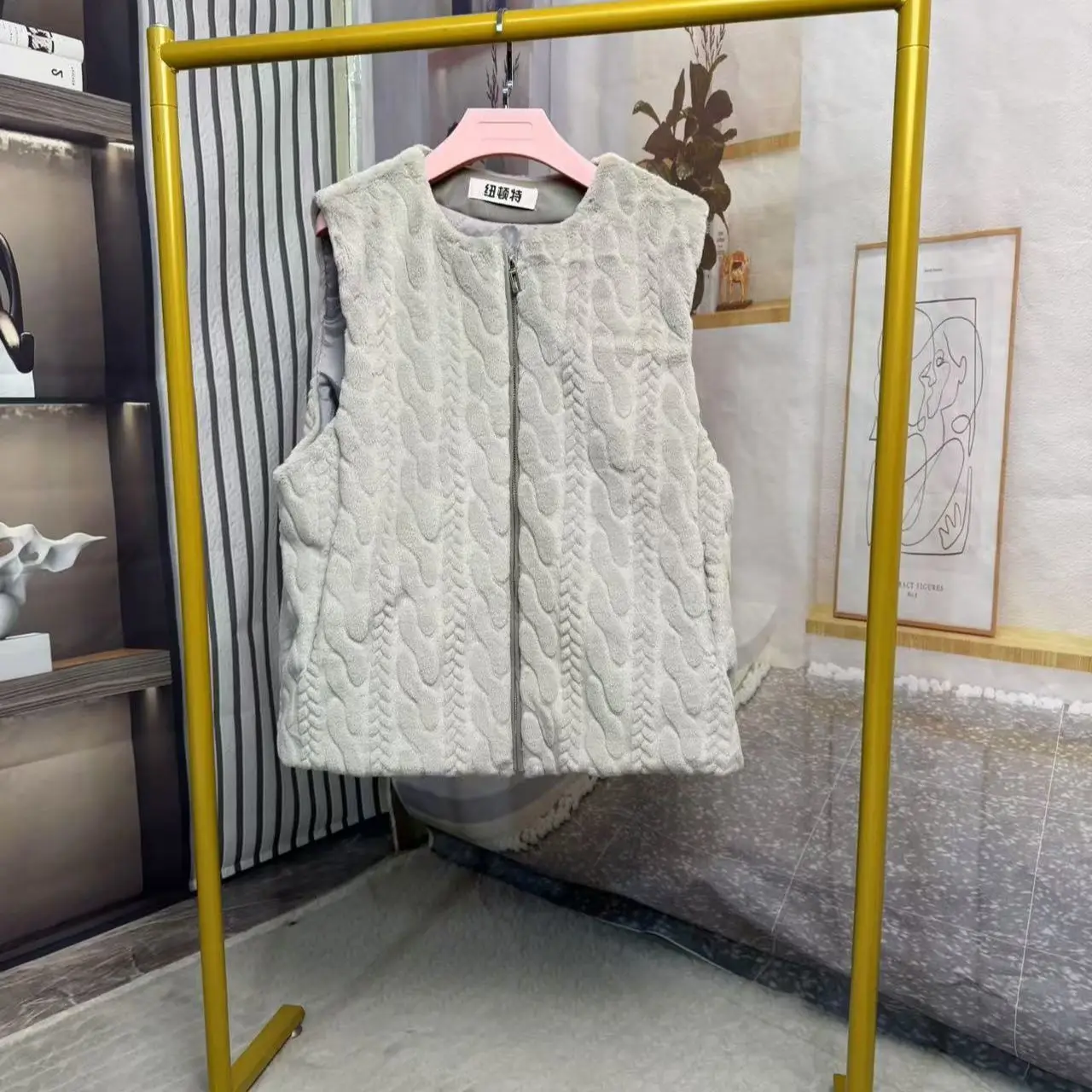 

Vests Waistcoats Thick Womens Waistcoat Formal Spring Patchwork Cropped Minimalist Preppy Youthful Cleanfit Multi-Functional Y2K