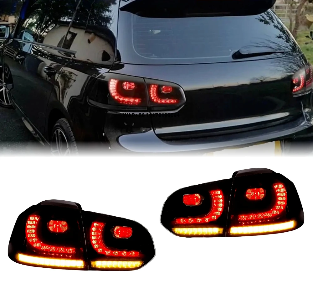 

Golf 6 Taillights 2009-2013 LED Tail Lights Upgrade MK6 Design LED Rear Lamps Plug and Play