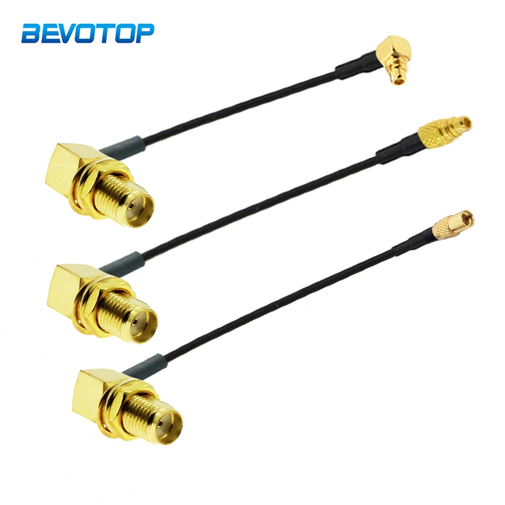 1PCS MMCX to SMA FPV Antenna Adapter 1.37 RF Coaxial Extension Jumper Cable for PandaRC RC Drone Part