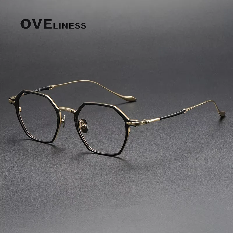 

2025 Pure Titanium Glasses Frame Men Women male Eyeglasses frames full Eyewear spectacles
