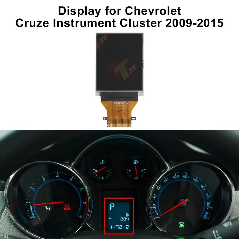 

Speed Center Tacho Screen Display 3pcs for Chevrolet Cruze Instrument Cluster Gauge LCD REPLACEMENT