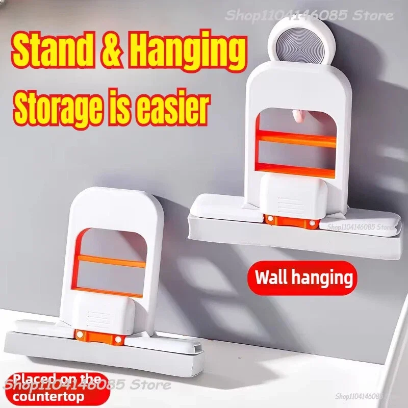 Mini fregona de esponja, fregonas de lavado a mano libres, Mini fregona súper absorbente portátil para suelo de escritorio, baño, cocina, limpieza de vidrio para coche