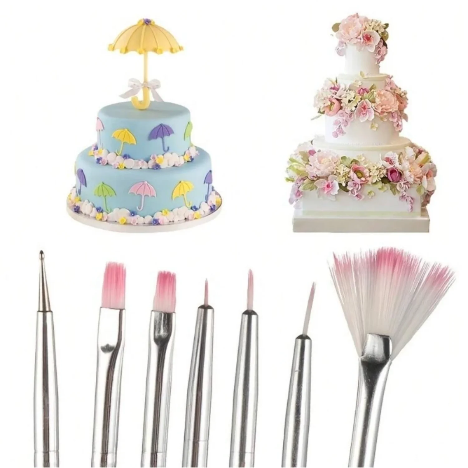 Cake Decorating Pen Set Fondant Cake Painting Brush Edible Glitter Cake Decoration Powder Baking Macaron Chocolate Tools