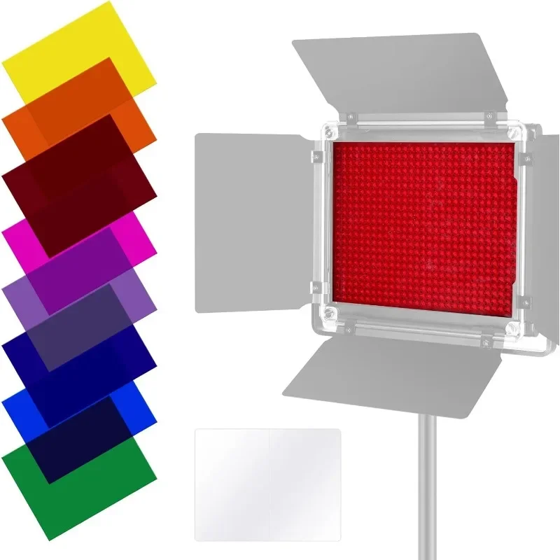 8-pack Lighting Color Filter  Color Correction Filter in 8 for  660 LED Video Light
