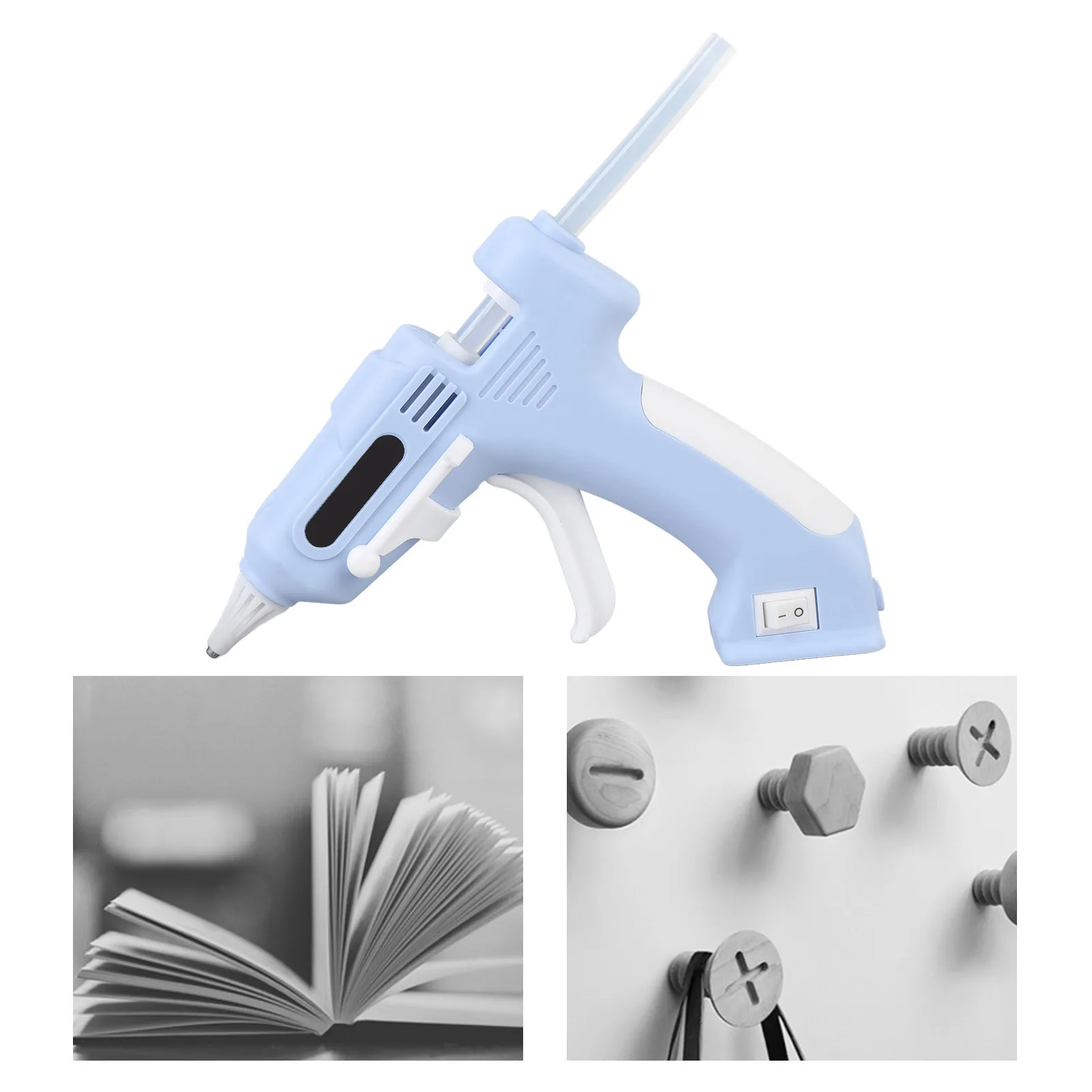 핫멜트 글루 도구 전기 핫 글루 키트 무선 핫 글루 도구 7mm 고강도 접착 스틱 무선 가정용 공예용