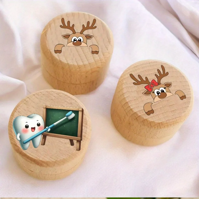 Tooth Box, Elegant Wooden Tooth Keepsake Box, Tooth Fairy Bo